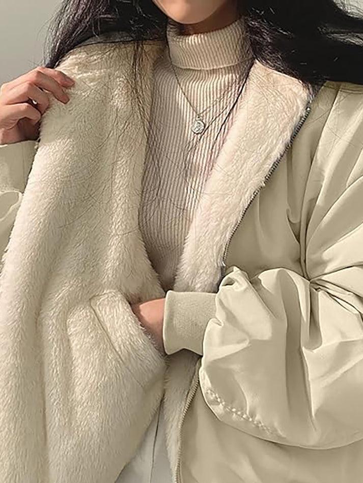 Levoire | Veste À Capuche En Polaire Réversible Grande Taille
