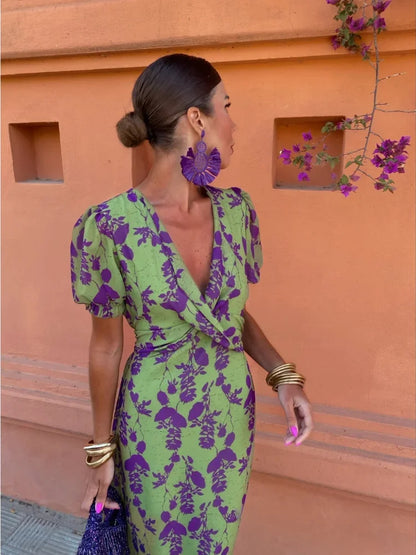 Levoire | Robe D'Été Élégante Pour Femmes Légère, Confortable & Polyvalente Vert