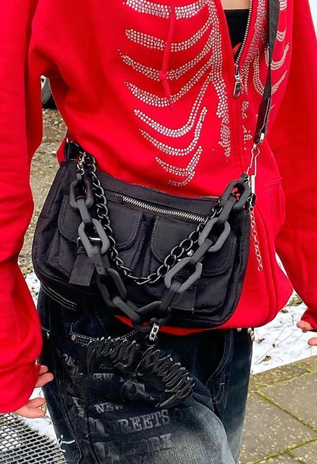 Levoire | Sweat À Capuche Zippé En Strass Skull