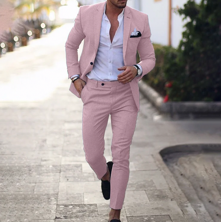 Levoire | Costume En Lin Pour Homme Léger, Respirant Et Élégant Rosa