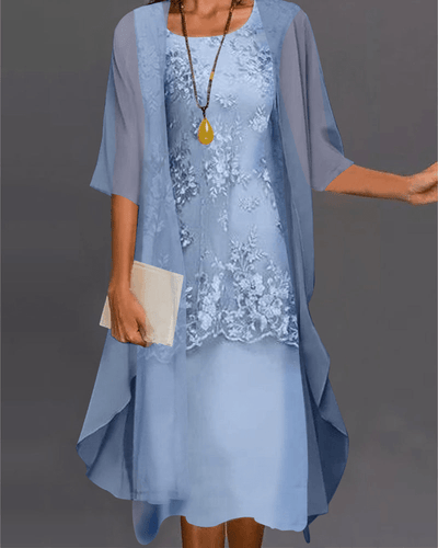 Levoire | Robe midi chiffon deux pièces