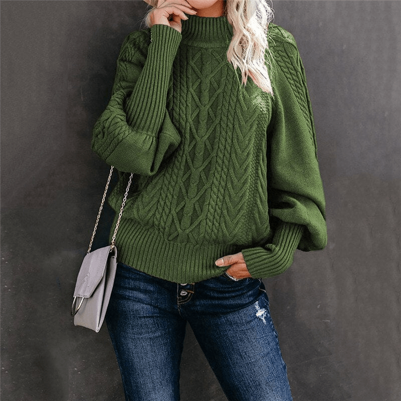 Levoire | Pull Capuche Femme Boutons Confort Tendance vert olive