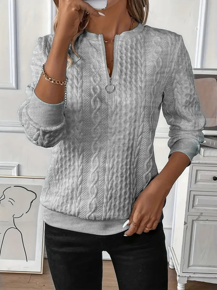 Levoire | Haut De Sweat À Zip Quart Gris (Épuisé)