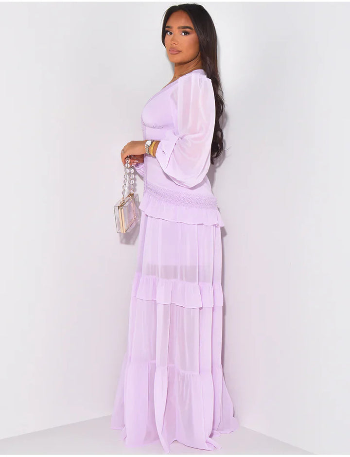 Levoire | Robe Maxi En Crochet