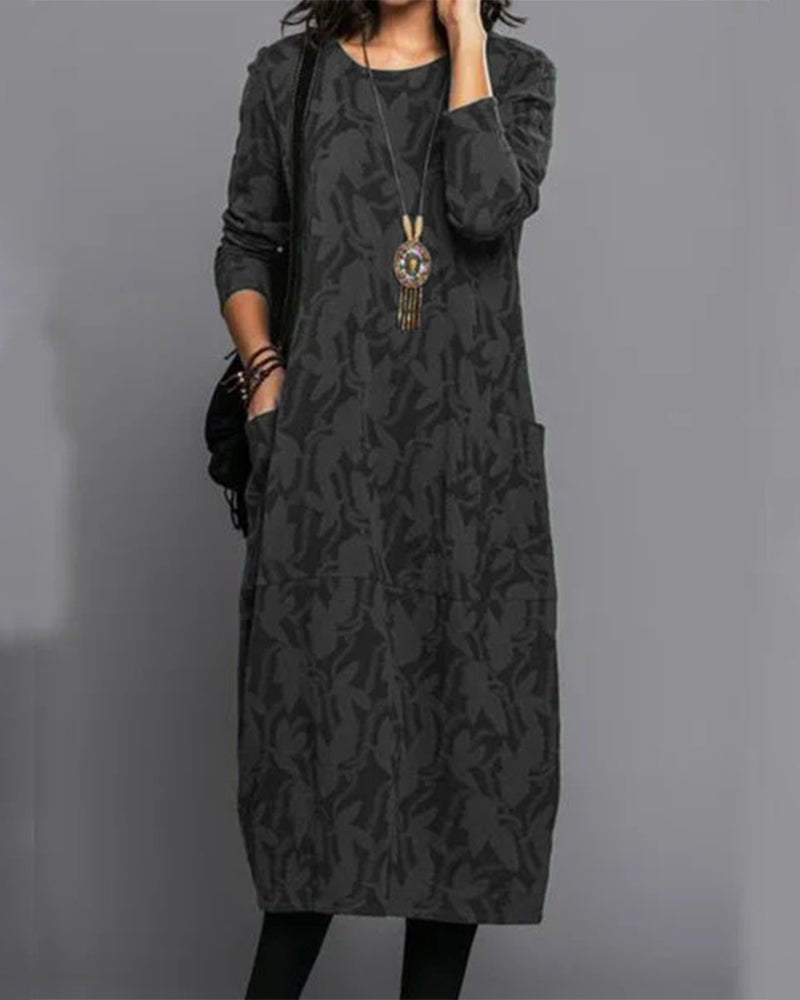 Levoire | Robe En Lin Longue Élégante Pour Femmes Noir