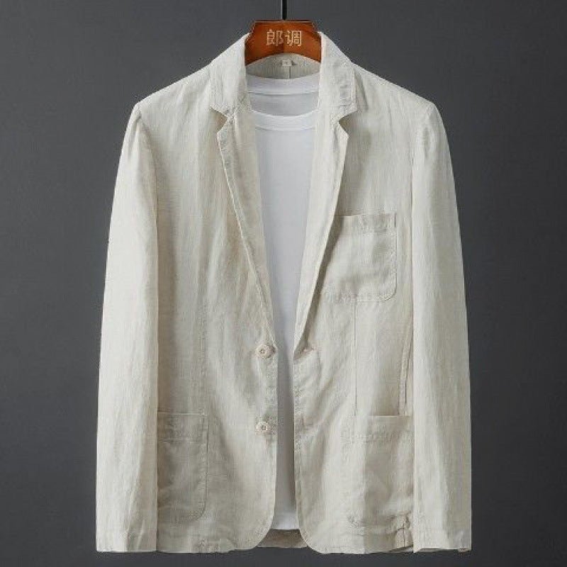 Levoire | Veste En Lin Pour Hommes BEIGE