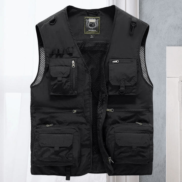 Levoire | Gilet Tactique Stylé Homme Noir