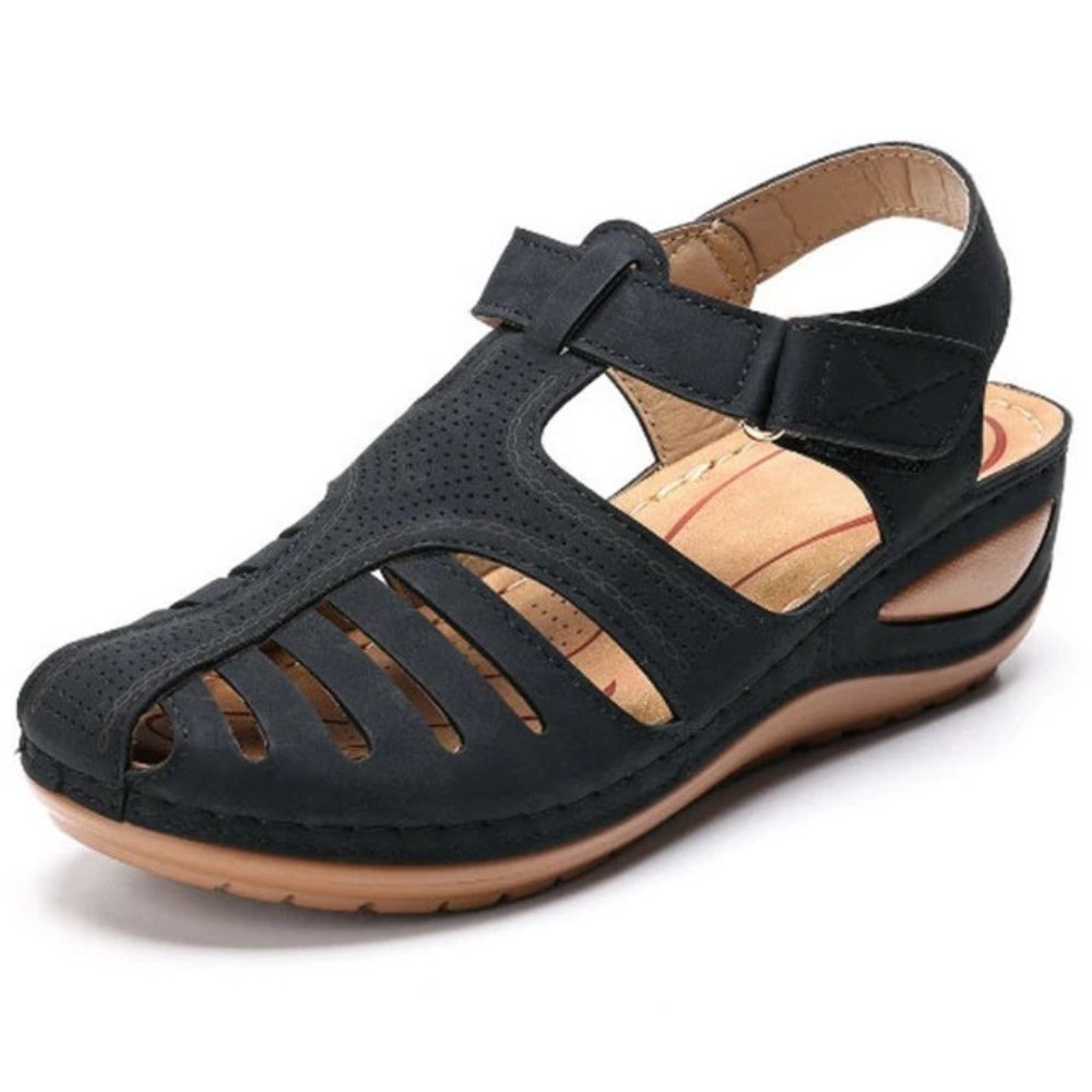 Levoire | Style De Chambre Sandales Orthopédiques Noir