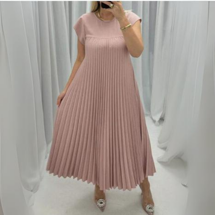 Levoire | Robe Plissée Silhouette Flottante Rosa