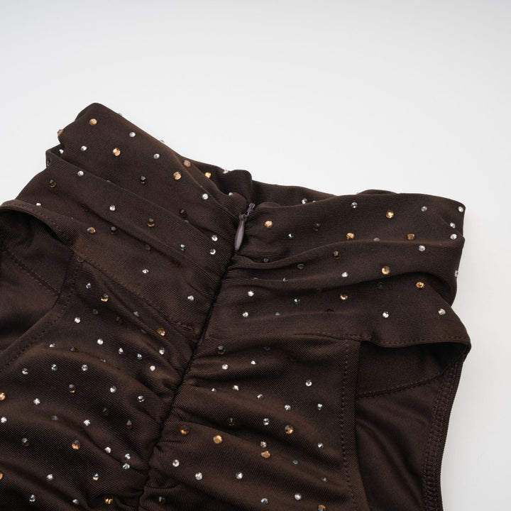 Levoire | Suzette Brun Body Ornée De Cristaux