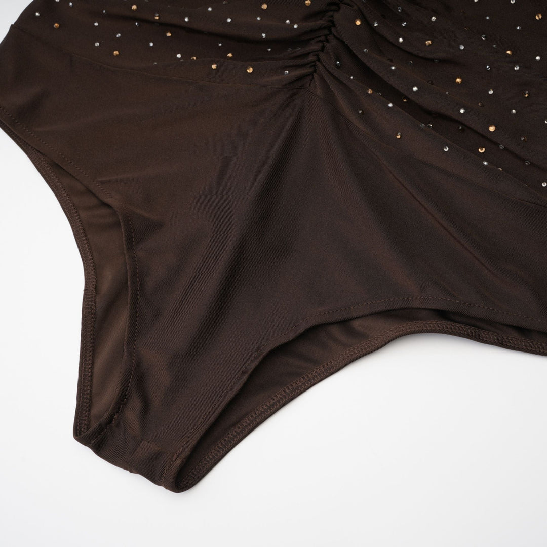 Levoire | Suzette Brun Body Ornée De Cristaux