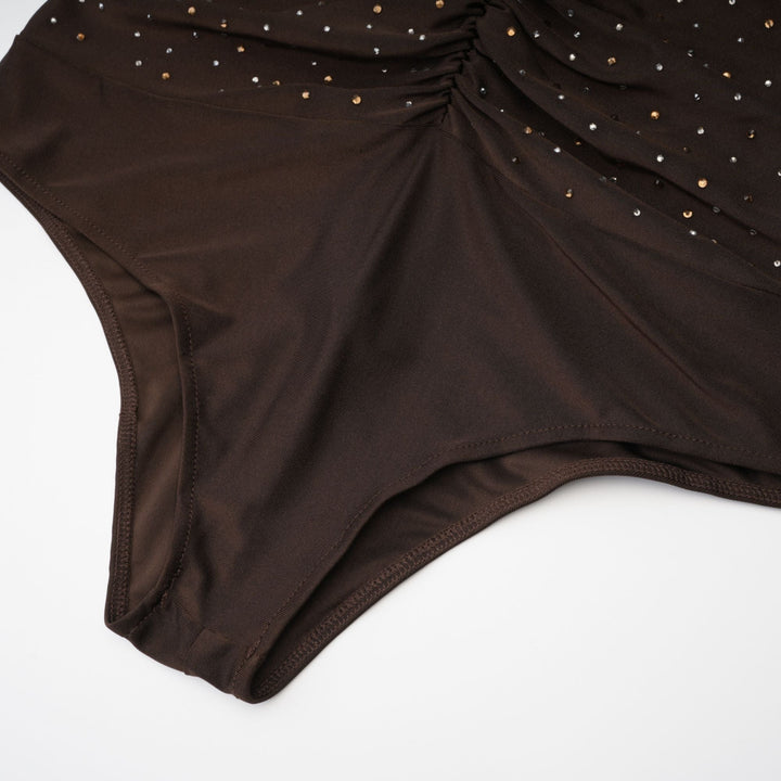 Levoire | Suzette Brun Body Ornée De Cristaux