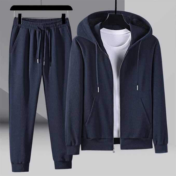 Levoire | Ensemble de survêtement pour hommes Luxe Loungewear Ensemble Confortable & Tendance Marine