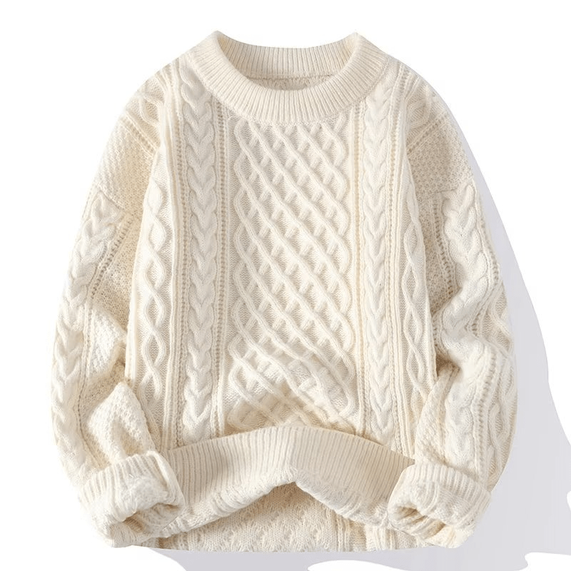 Levoire | Pull femme chaud et confortable en laine Blanc