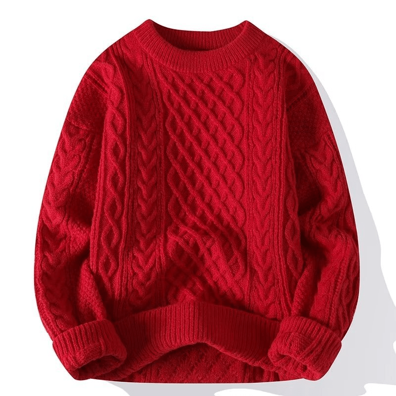 Levoire | Pull femme chaud et confortable en laine Rot