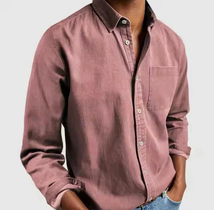 Levoire | Chemise Pour Hommes Sans Repassage Avec Coupe Slim Moderne Rosa