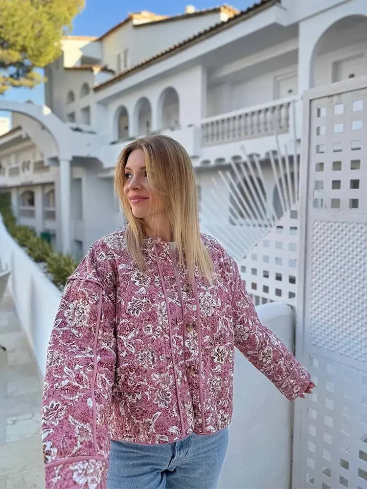 Levoire | Veste À Fleurs Rembourrée