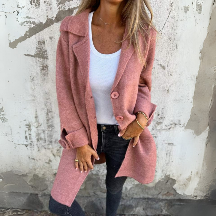 Levoire | Robe À Boutons Élégante Avec Coupe Classique Pour Femmes Rosa