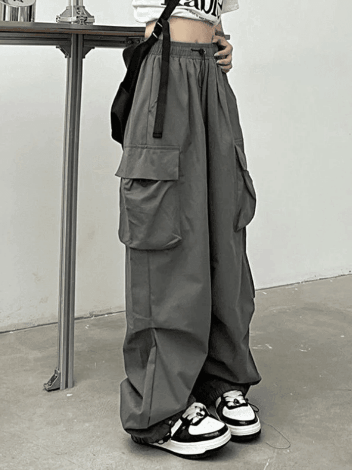 Levoire | Pantalon Cargo Baggy À Poches Froncées
