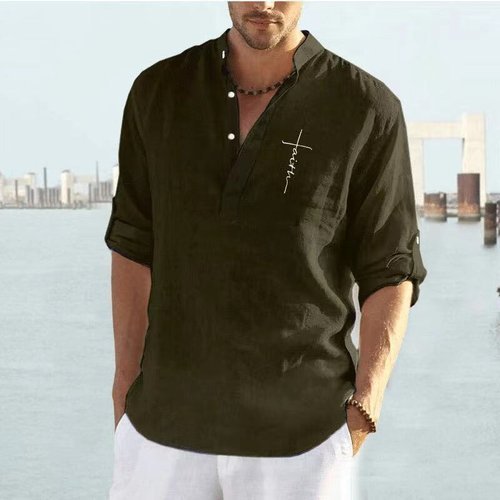 Levoire | Chemise D'Été En Lin Vert