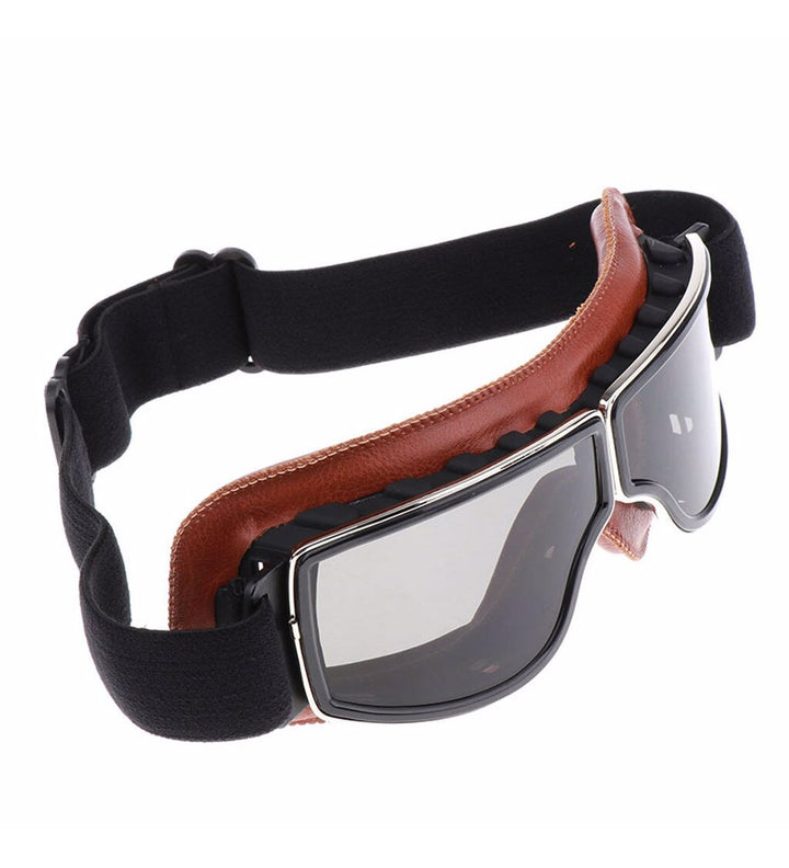 Levoire | Lunettes De Moto En Cuir Pour Hommes
