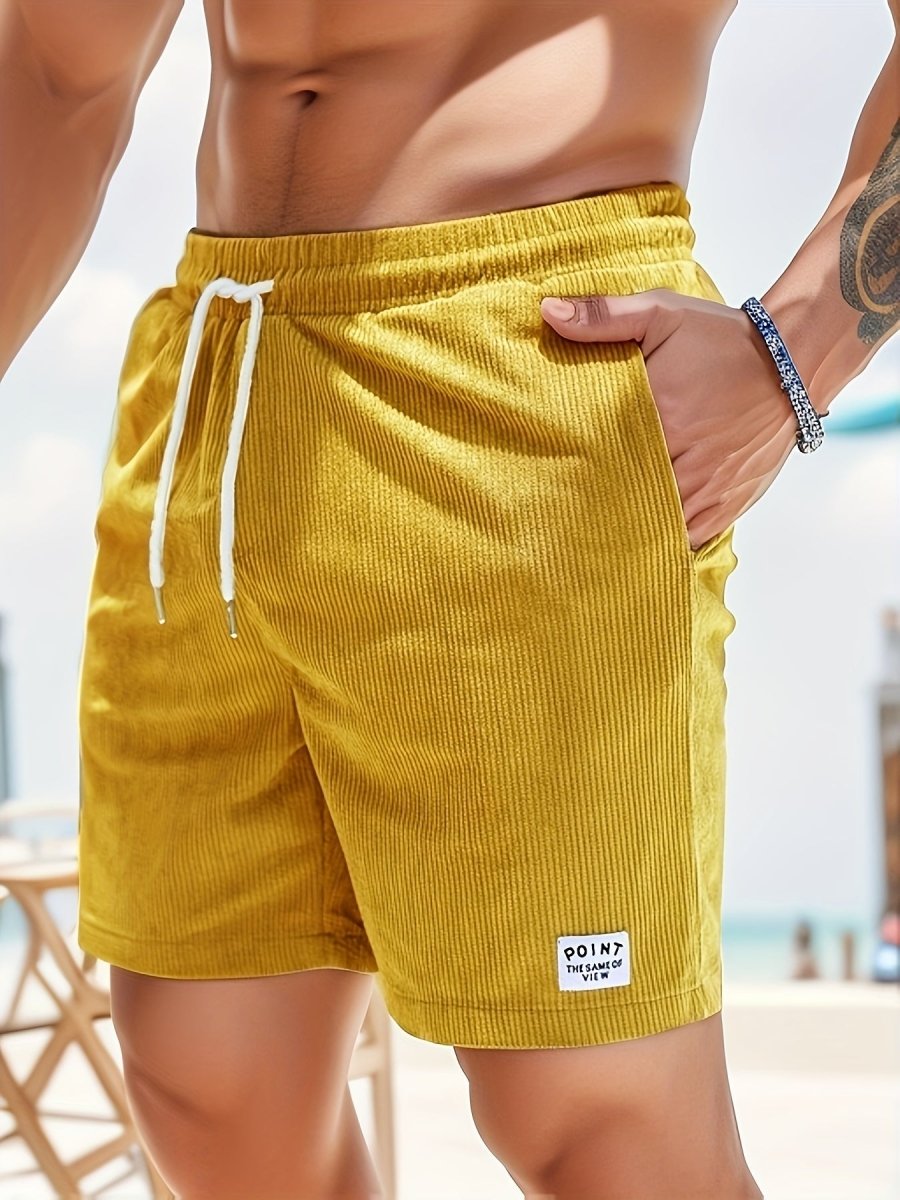 Levoire | Pantalons En Velours Côtelé Courts Jaune