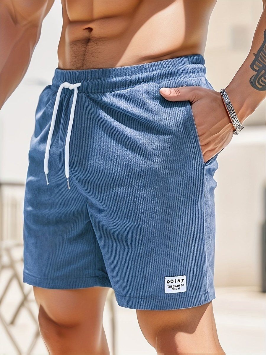 Levoire | Pantalons En Velours Côtelé Courts Bleu