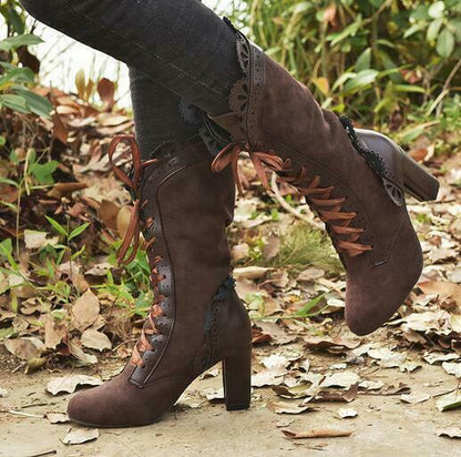 Levoire | Stiefel Mit Hohem Absatz Und Wasserdicht Brune