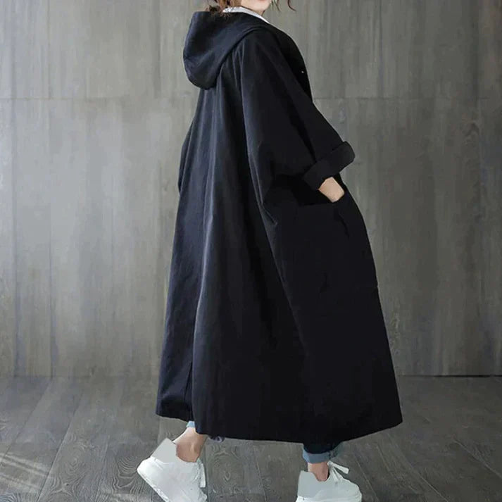 Levoire | Trench coat oversize Noir Une taille pour tous !