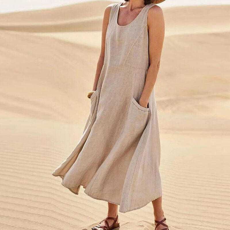 Levoire | Femme Robes longues d'été Kaki