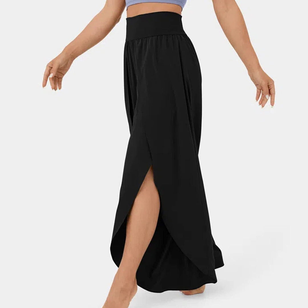 Levoire | Pantalons À Jambes Larges Style Noir