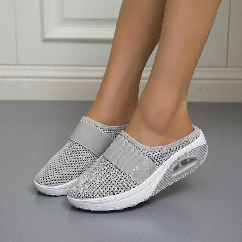 Levoire | Chaussures Orthopédiques À Semelles Glissantes Gris clair