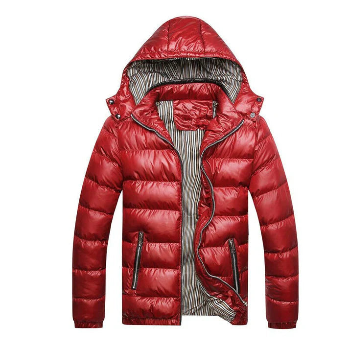 Levoire | Veste Longue À Manches Avec Capuche Et Poches Rot