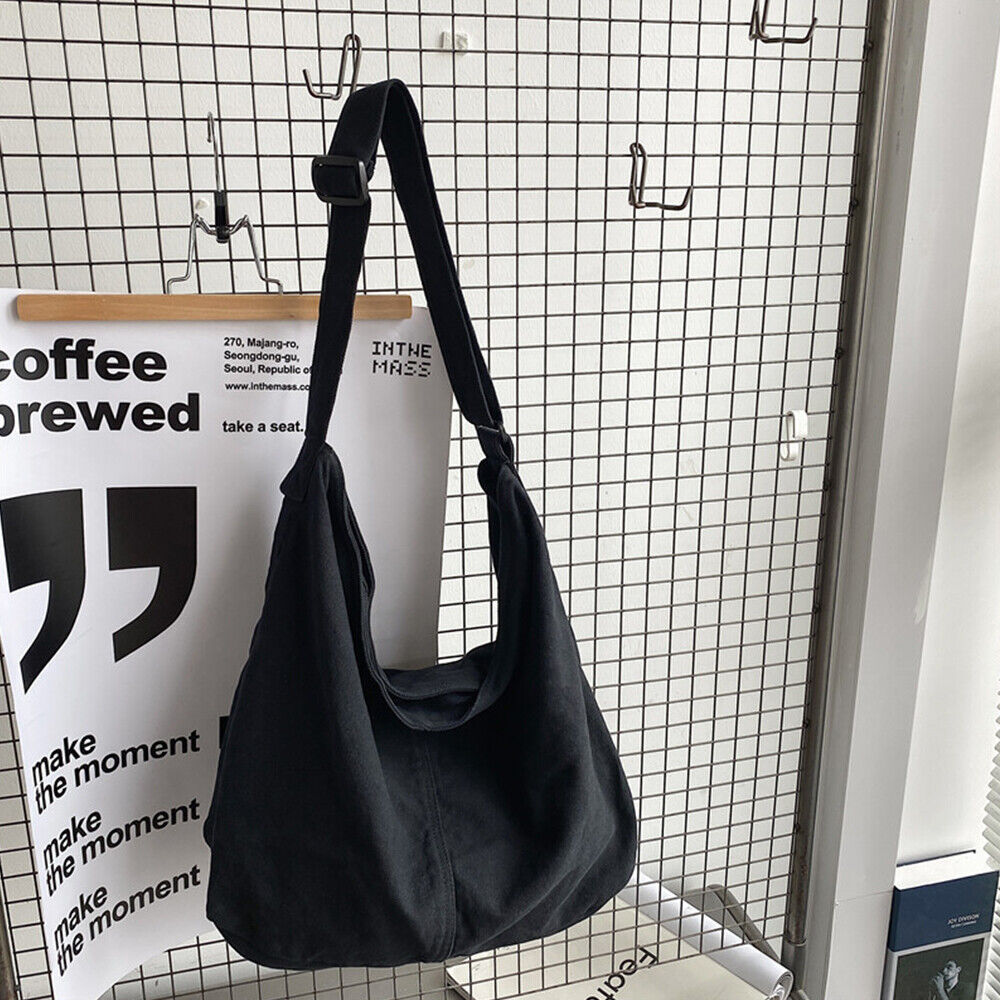 Levoire | Sac À Bandoulière Pour Femmes Pratique Et Élégant En Toile Noir