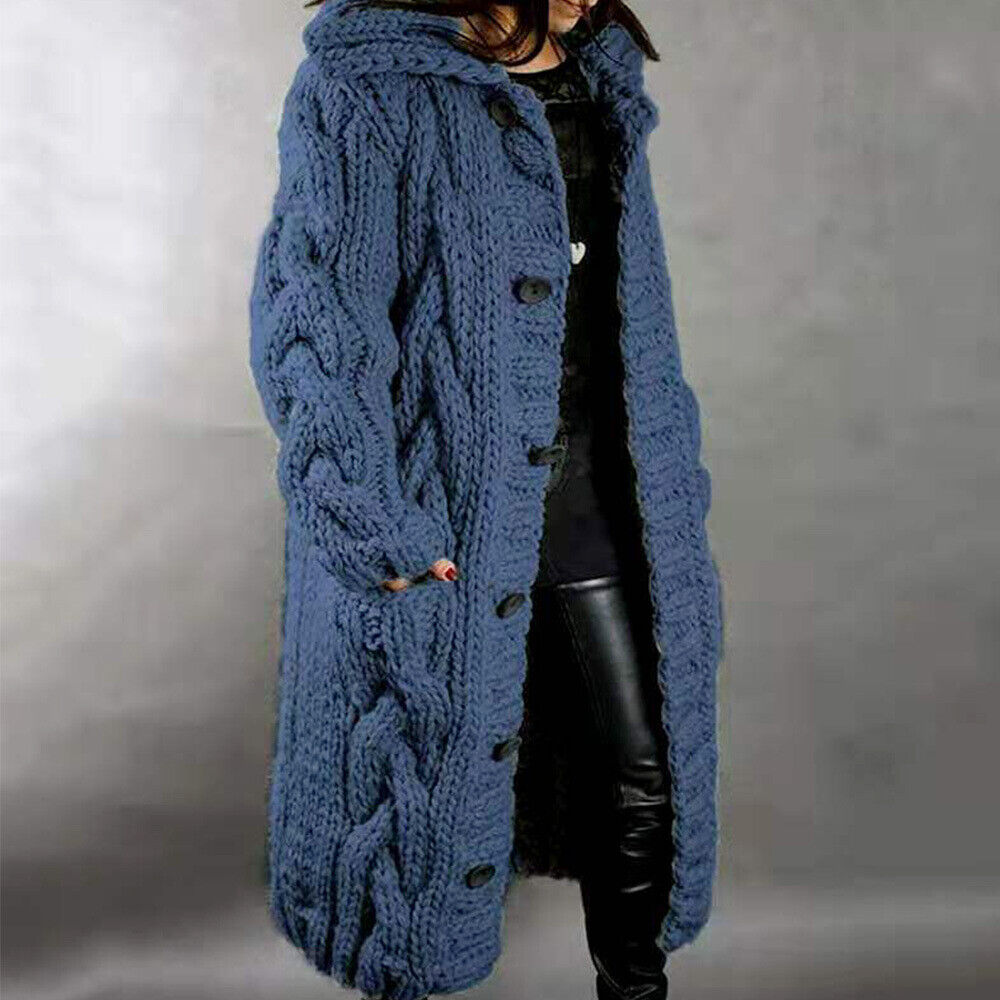 Levoire | Long Women'S Cardigan Ready S Bleu