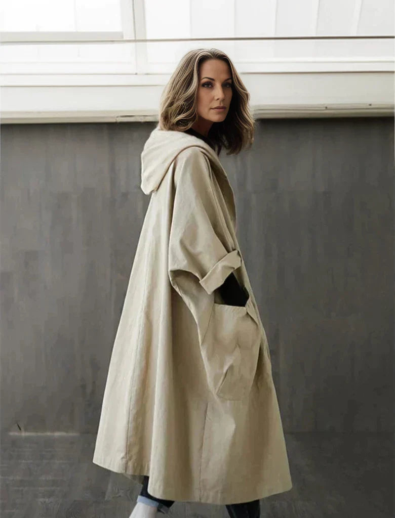 Levoire | Trench-Coat Décontracté Grande Taille Pour Femmes