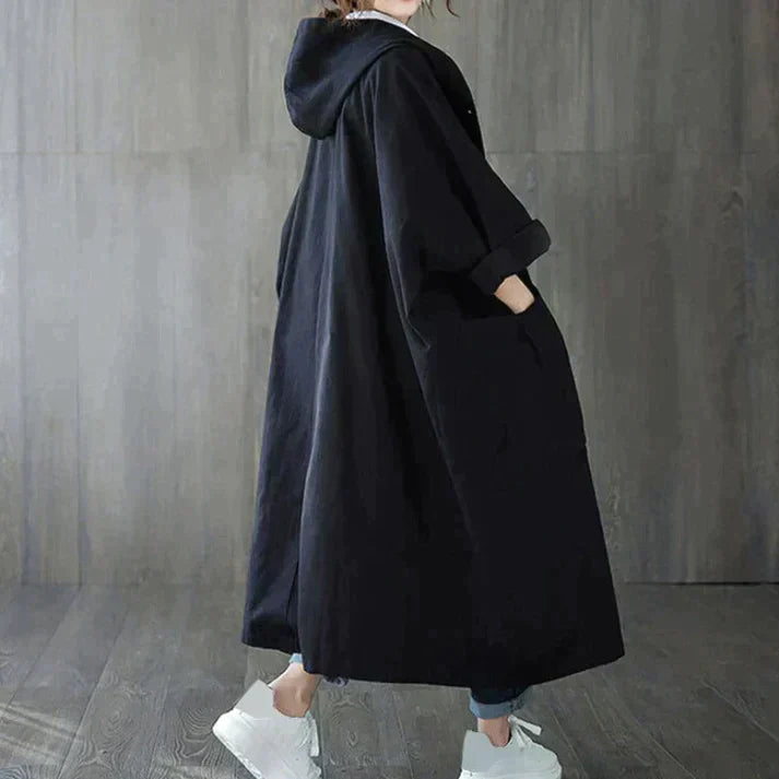 Levoire | Trench-Coat Universitaire Pour Un Style Moderne Et Confortable Noir