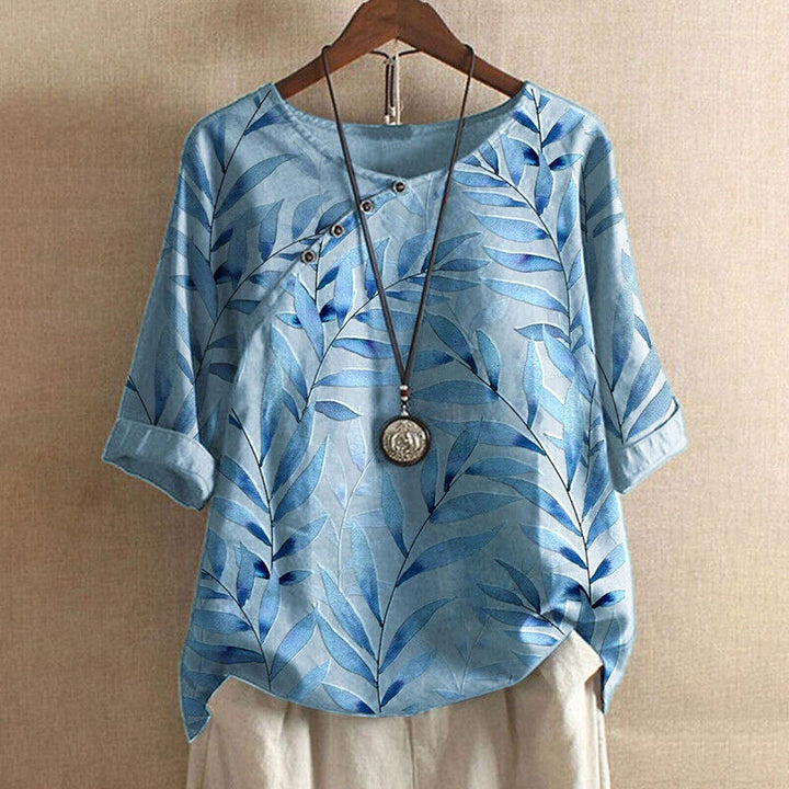 Levoire | Chemise Vintage Florale Bleu