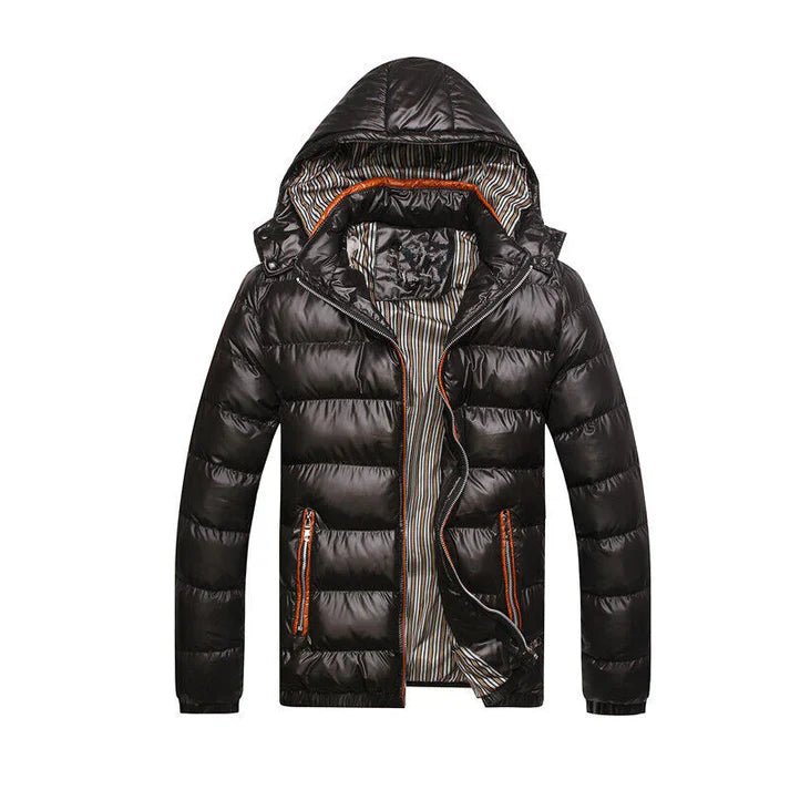 Levoire | Veste Longue À Manches Avec Capuche Et Poches Noir