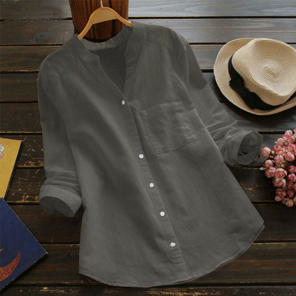Levoire | Femme Décontractée Blouse Gris