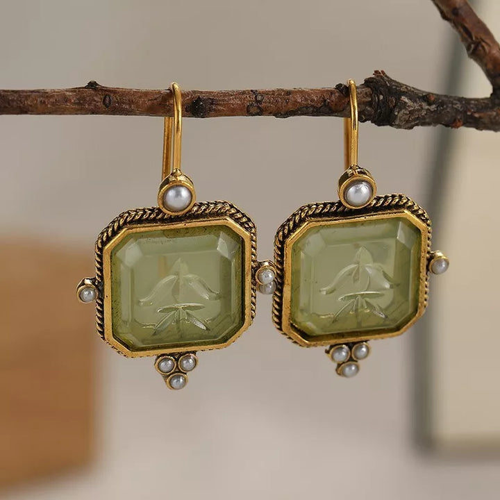 Levoire | Vignoble Vert & Boucles D'Oreilles En Perles Or