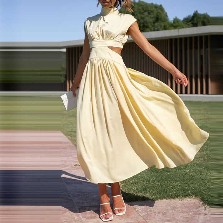 Levoire | Robe Douce Élastique Jaune