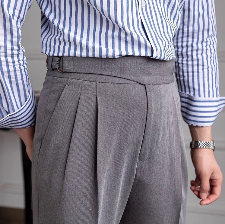 Levoire | Pantalon Classique À Coupe Droite grise schiste