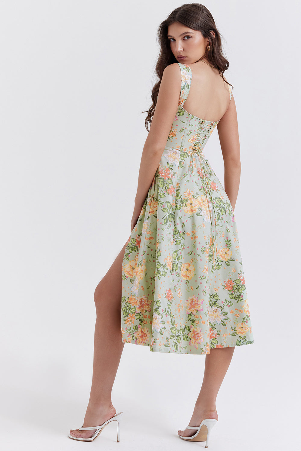 Levoire | Robe Midi À Fleurs Pour Femmes