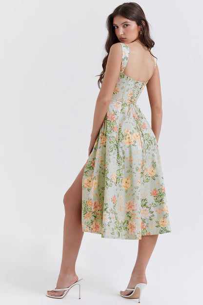 Levoire | Robe Midi À Fleurs Pour Femmes