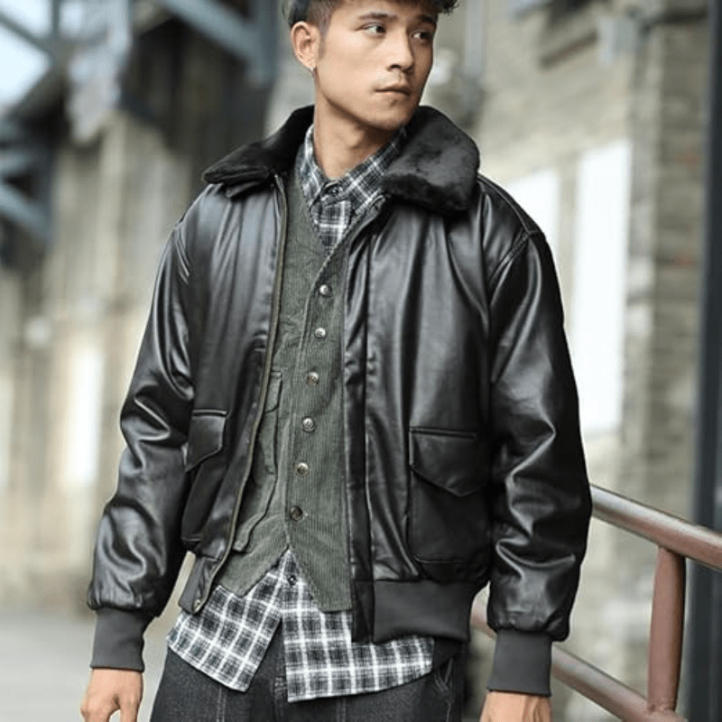Levoire | Veste Cuir Premium Homme
