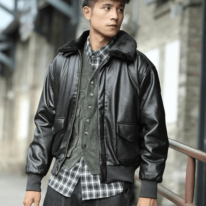 Levoire | Veste Cuir Premium Homme