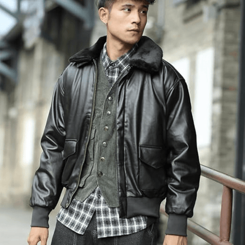 Levoire | Veste Cuir Premium Homme
