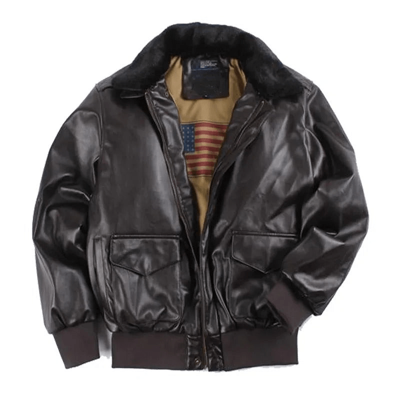 Levoire | Veste Cuir Premium Homme Braun
