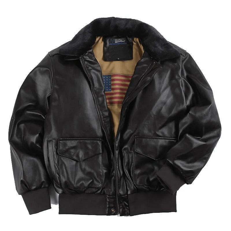 Levoire | Veste Cuir Premium Homme Noir
